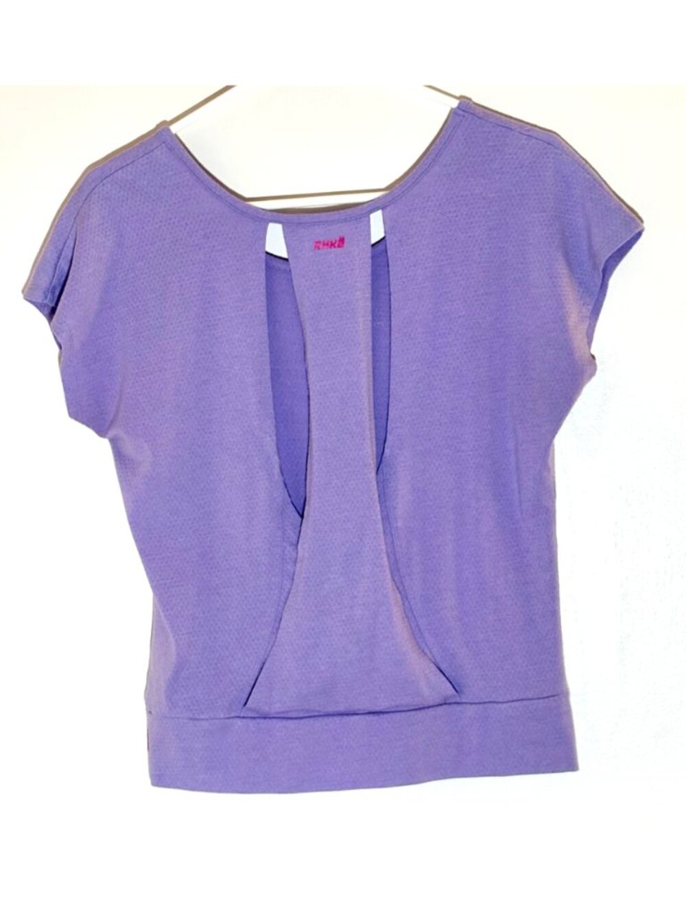 Ryka Lavender Open-Back Activewear Top Split Detail Womens Size M Workout Gym - Picture 5 of 8